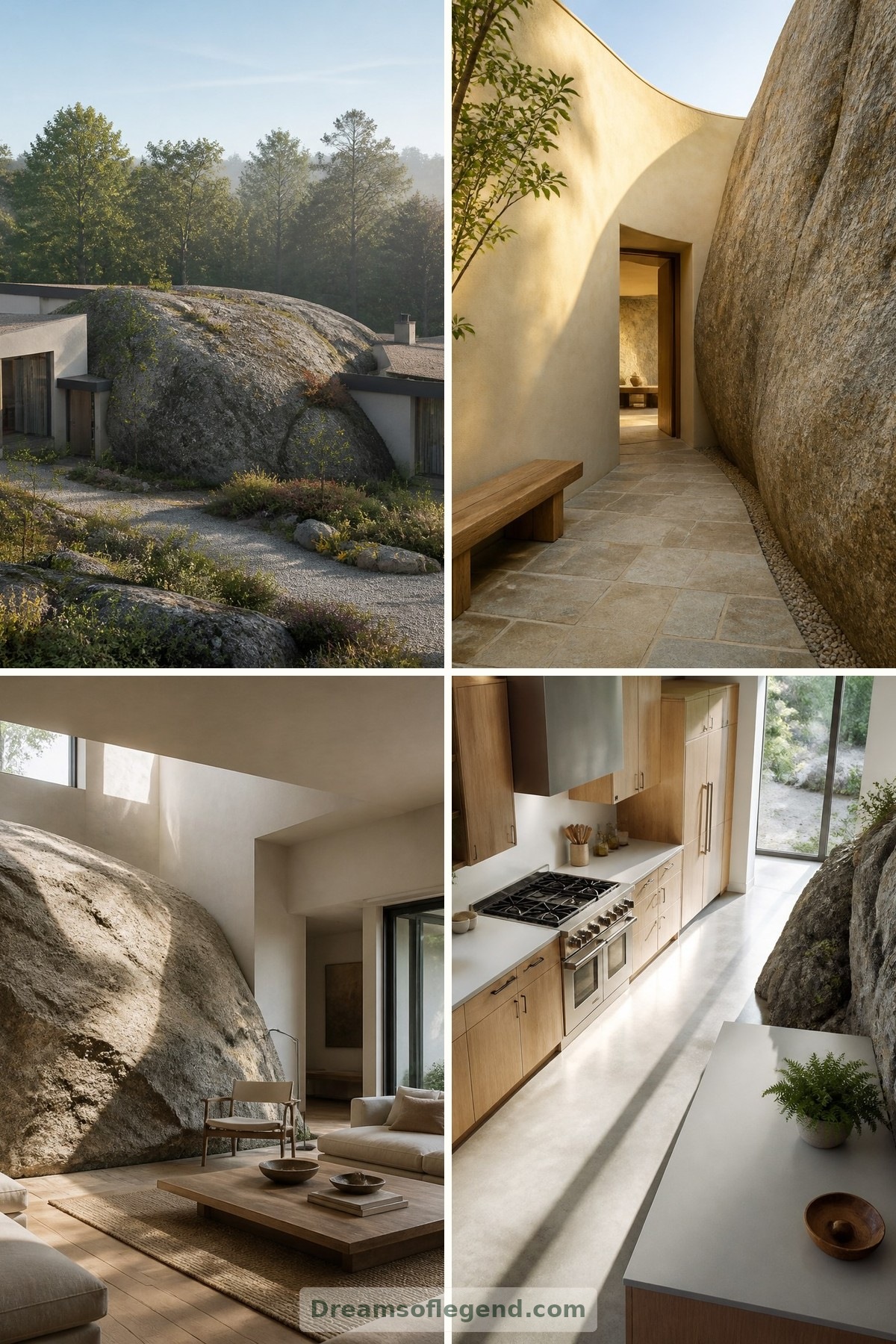 Houses Built Around Boulders: When Nature Shapes the Floor Plan