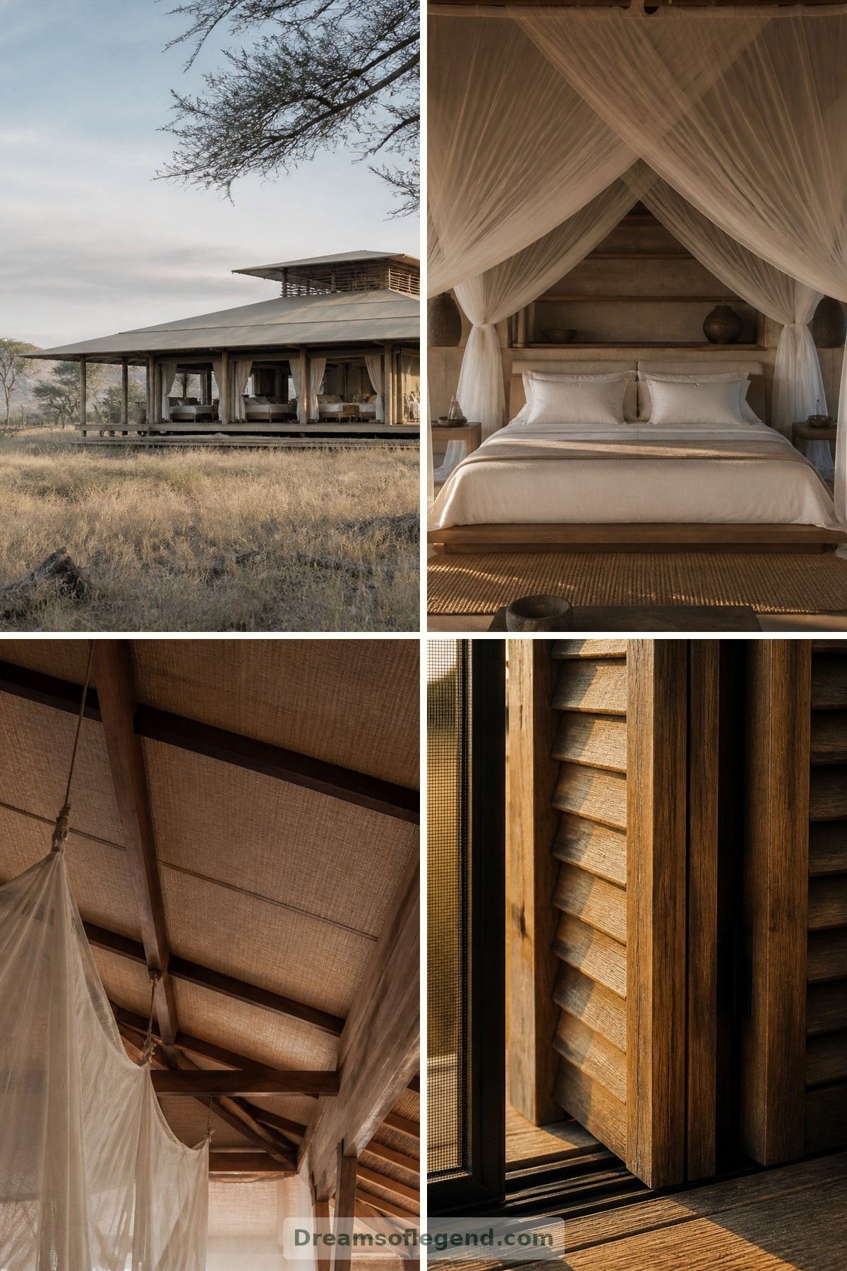 Safari Lodges with Open-Air Bedrooms: Sleeping Close to the Wild