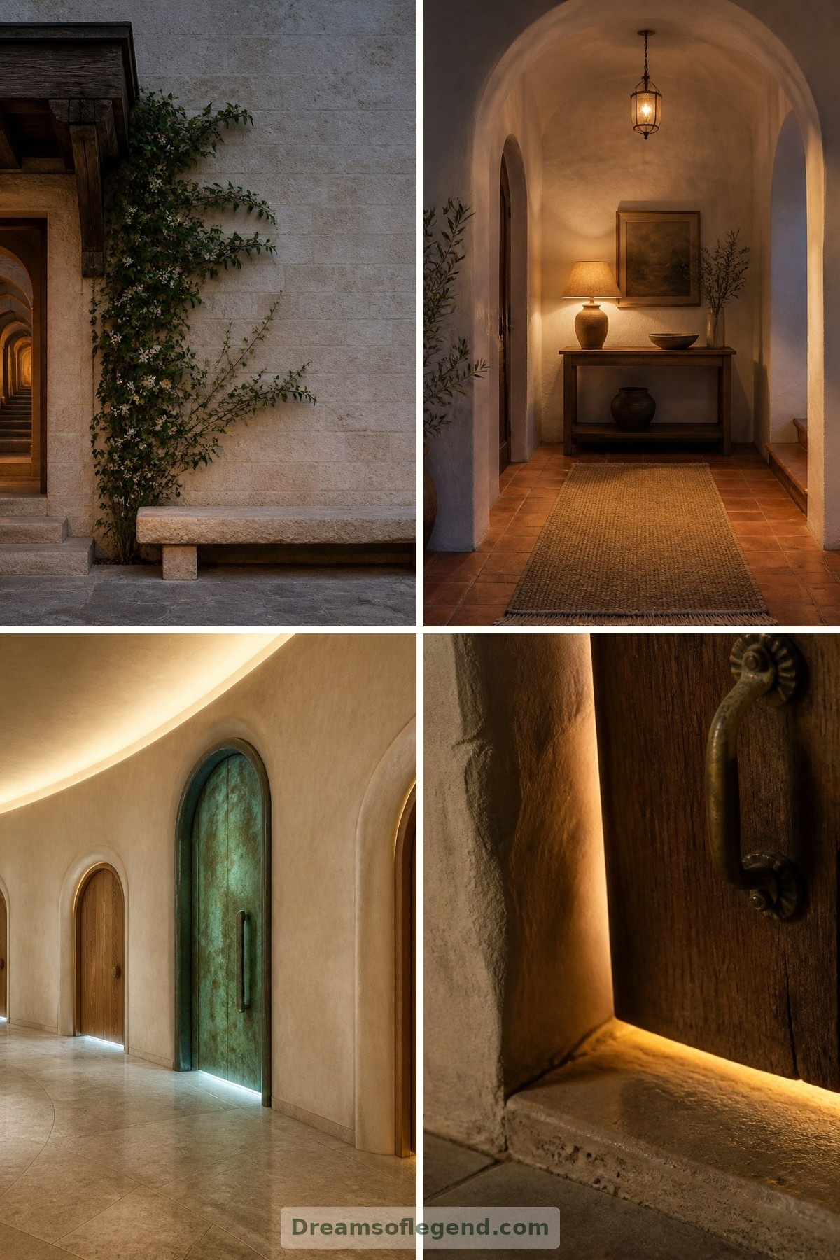 The Endless Doorway Hotel: An Imagined Stay Where Every Room Opens onto Another World — four-image collage cover