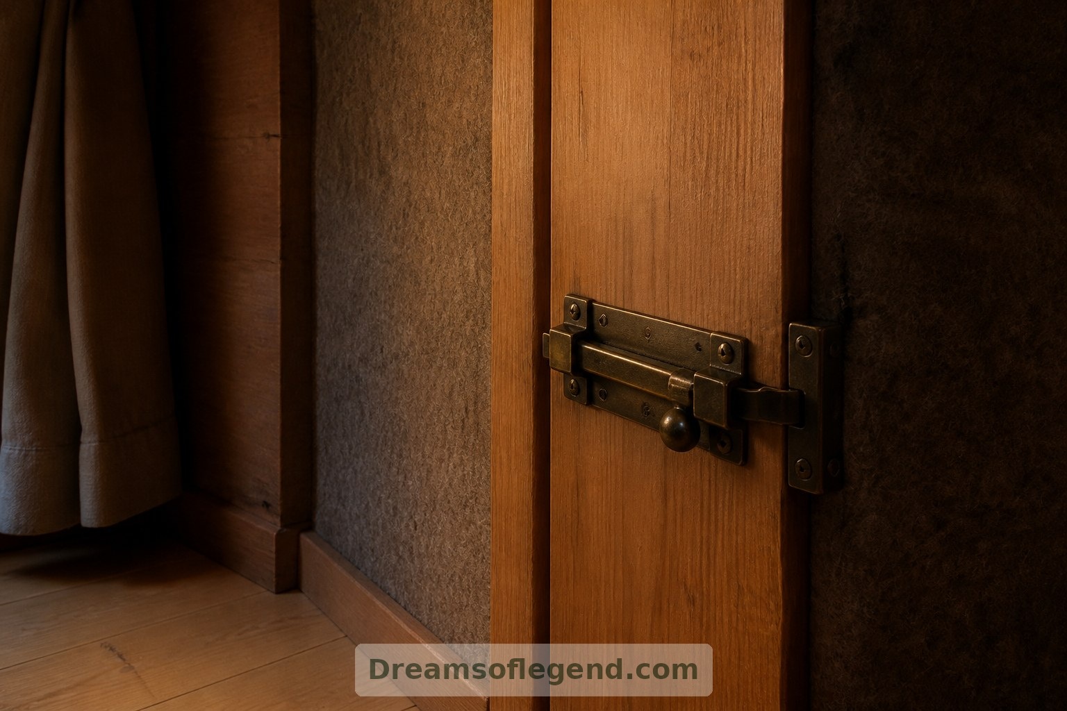The final closed door celebrates privacy within a fictional home of endless possibilities.