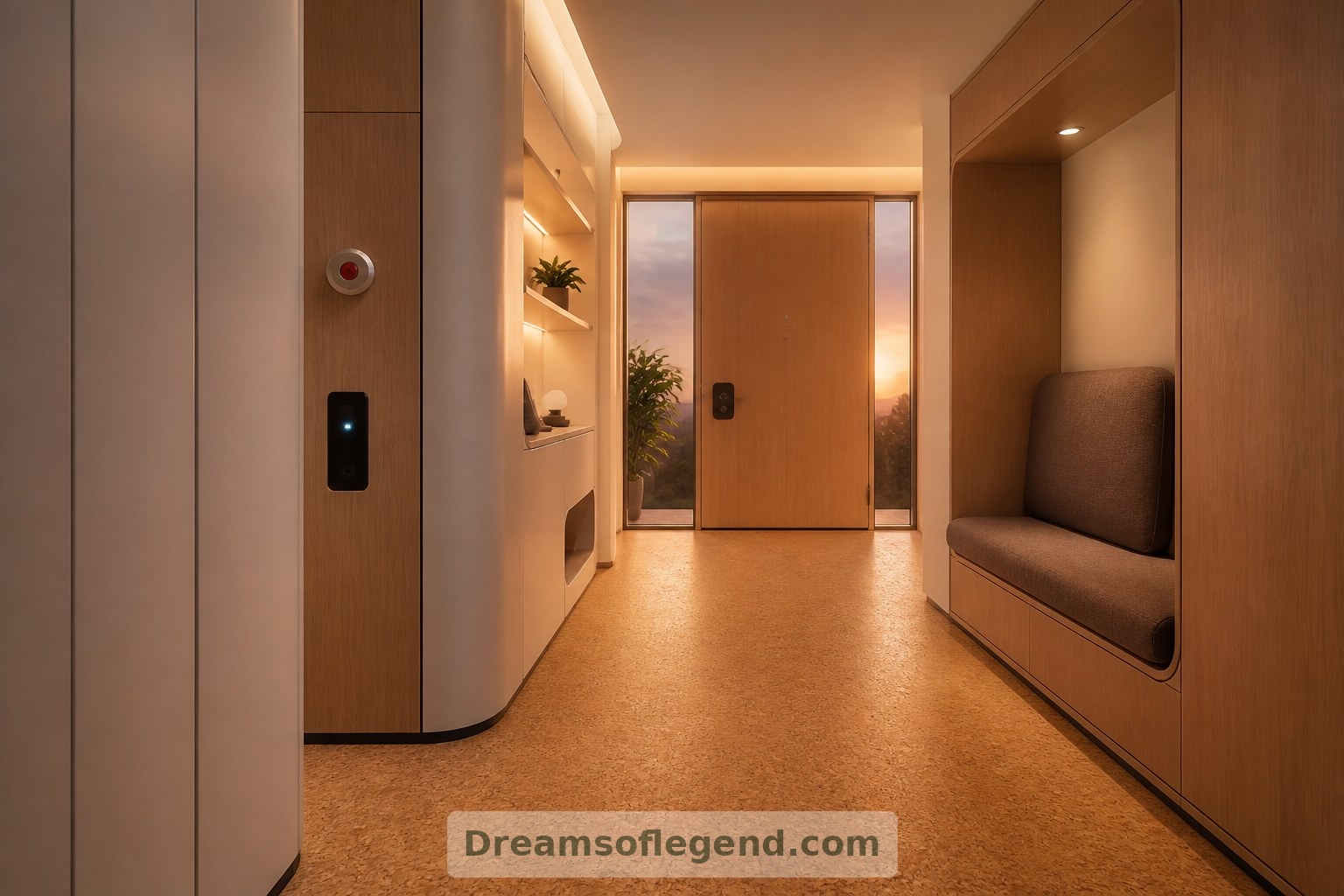 Clear circulation, accessible controls and somewhere to sit would matter in every configuration.