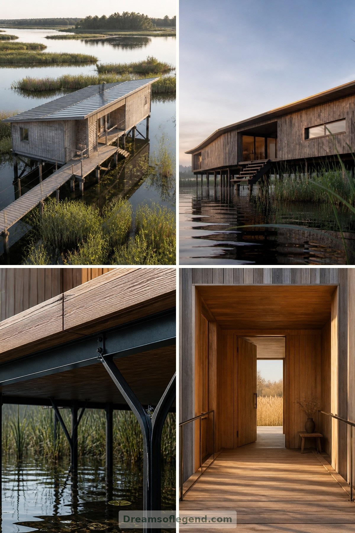 Wetland Houses on Stilts: Elevated Living Among Reeds and Water